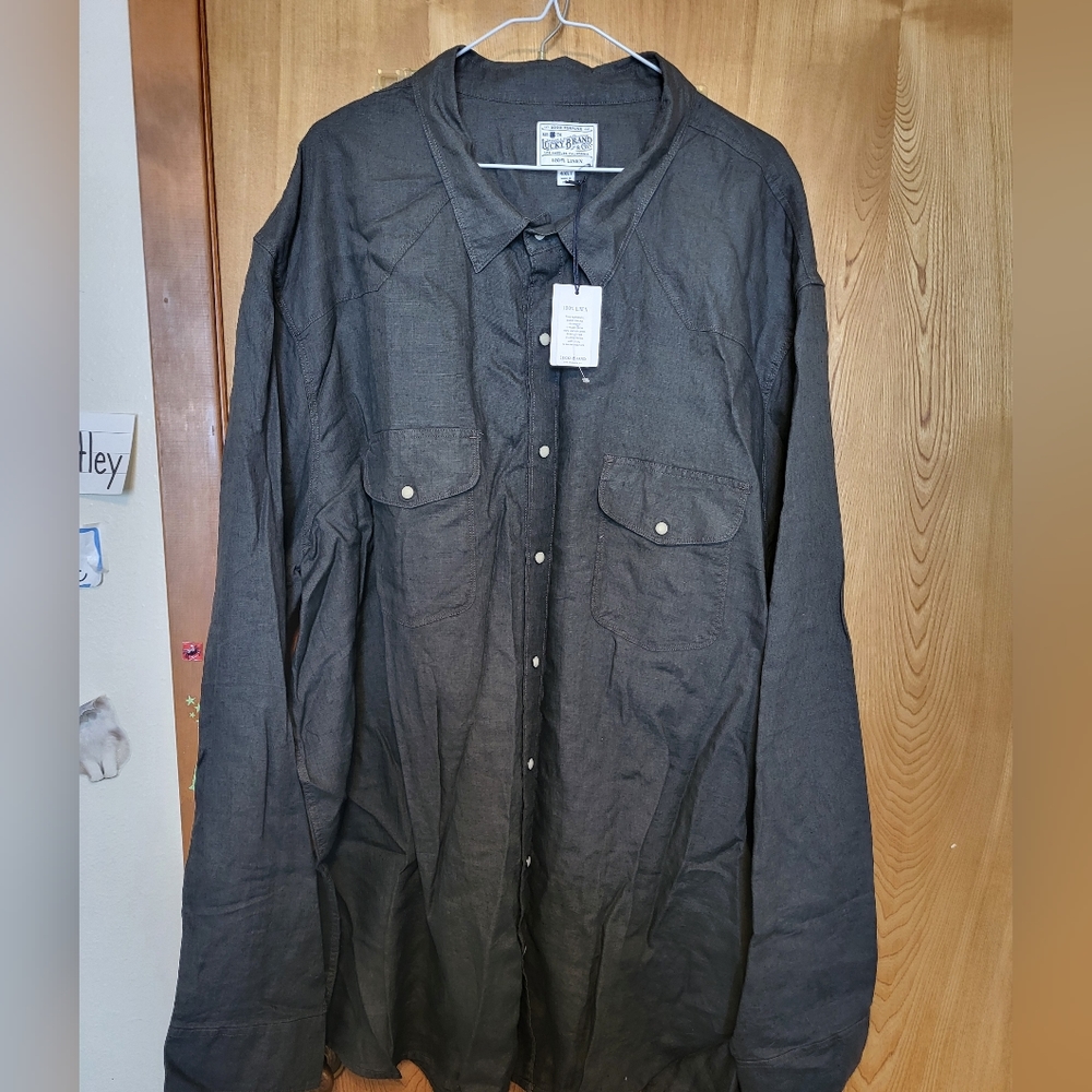Lucky Brand 4X men's linen shirt